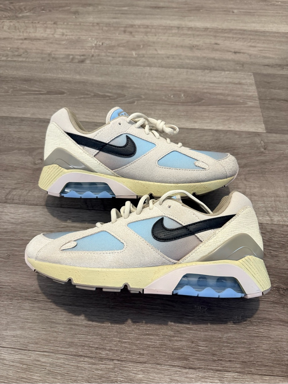 Nike JH6282-200 Men's Light Khaki Psychic Blue Air Max 180 Sneakers Shoes size 9
